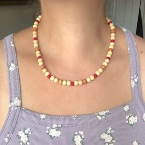 Wooden Beaded Necklace